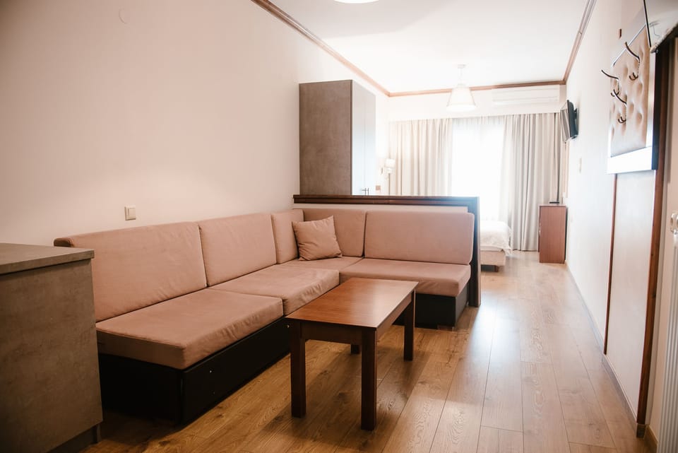 Suite | Living room | 32-inch flat-screen TV with satellite channels, TV