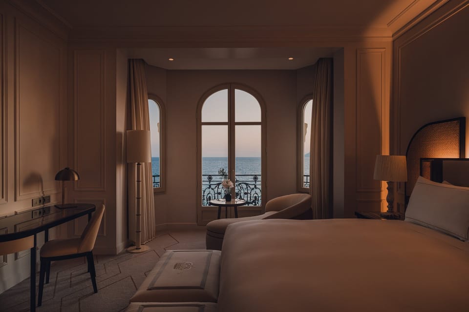 Premium bedding, down comforters, free minibar items, in-room safe