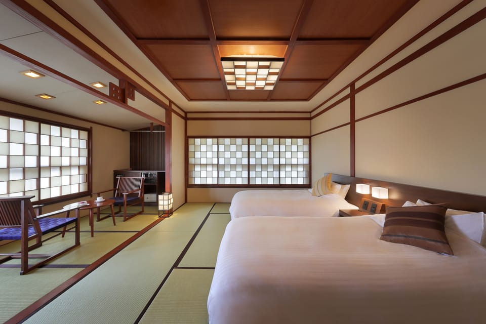 Modern Japanese Twin(Non-smoking) (No Bathroom) | In-room safe, desk, laptop workspace, WiFi (free)