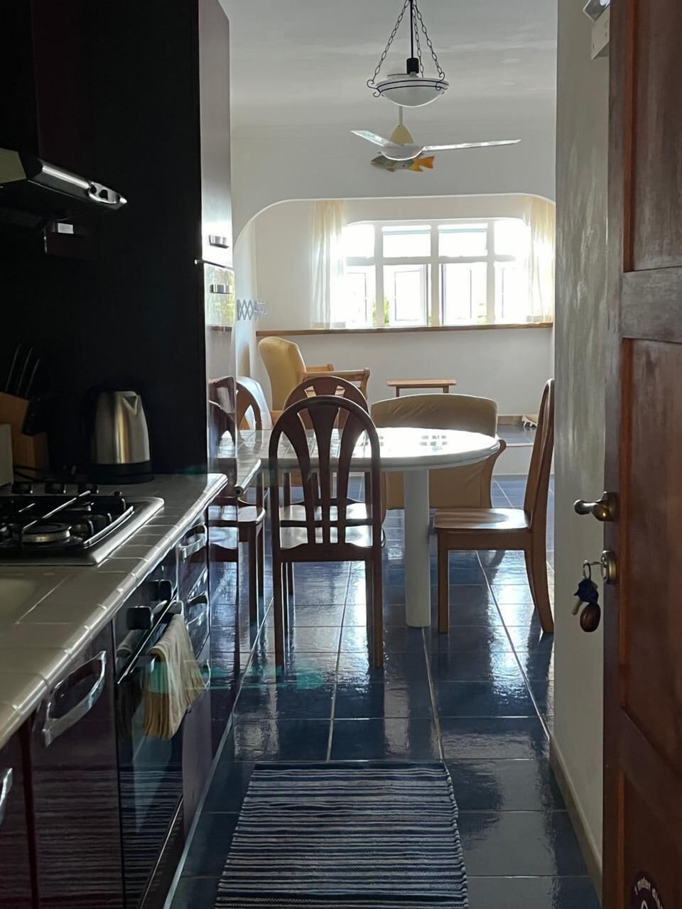 Apartment | Private kitchen | Fridge, microwave, oven, stovetop
