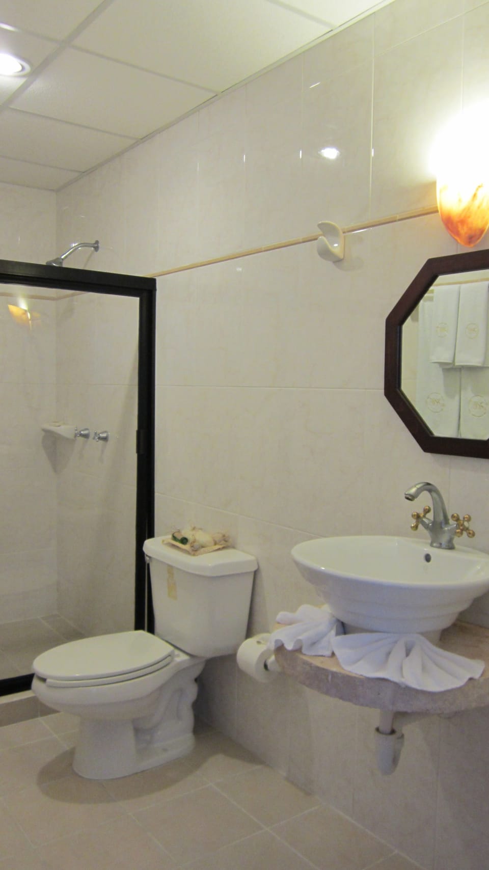 Shower, hair dryer (on request), towels