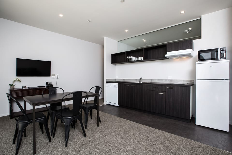Double or Twin Room, 2 Bedrooms | Private kitchen | Espresso maker, full-size fridge, microwave, electric kettle