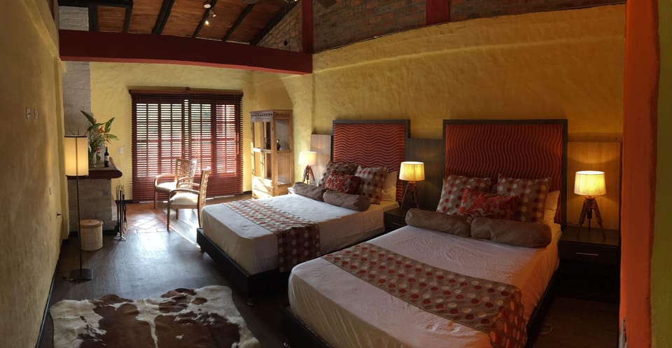 Suite, 2 Double Beds | In-room safe, WiFi (free), bed sheets