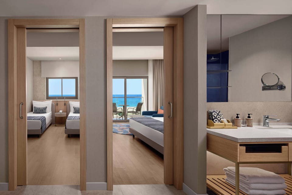 Family Room, Sea View (Superior) | Bathroom | Shower, eco-friendly toiletries, hair dryer, bathrobes