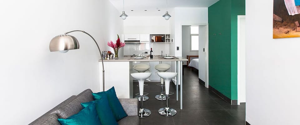 Apartment | Premium bedding, in-room safe, laptop workspace, soundproofing