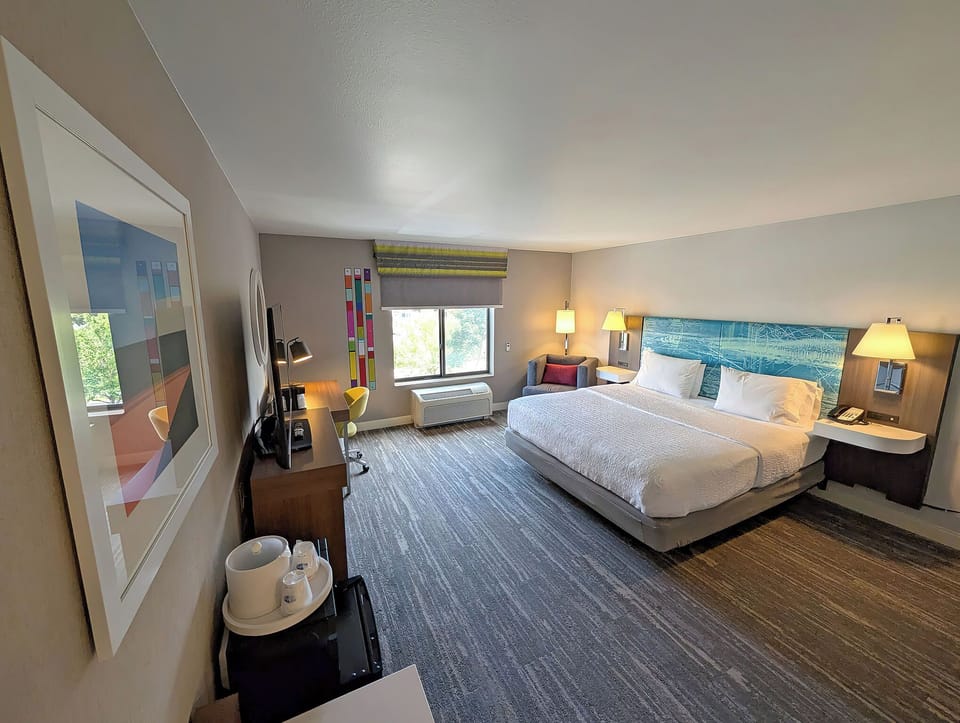 Room, 1 King Bed, Accessible, Non Smoking | In-room safe, iron/ironing board, free WiFi, bed sheets