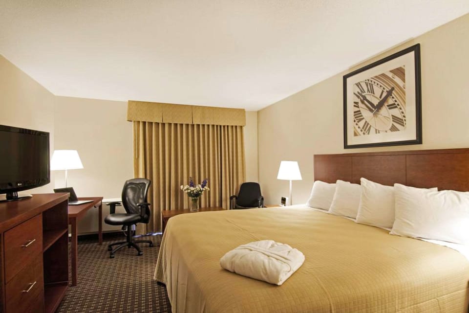 Standard Room, 1 King Bed, Non Smoking | Pillowtop beds, desk, blackout drapes, iron/ironing board