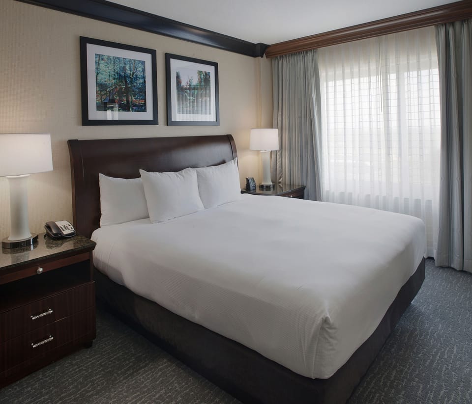 In-room safe, desk, laptop workspace, blackout drapes