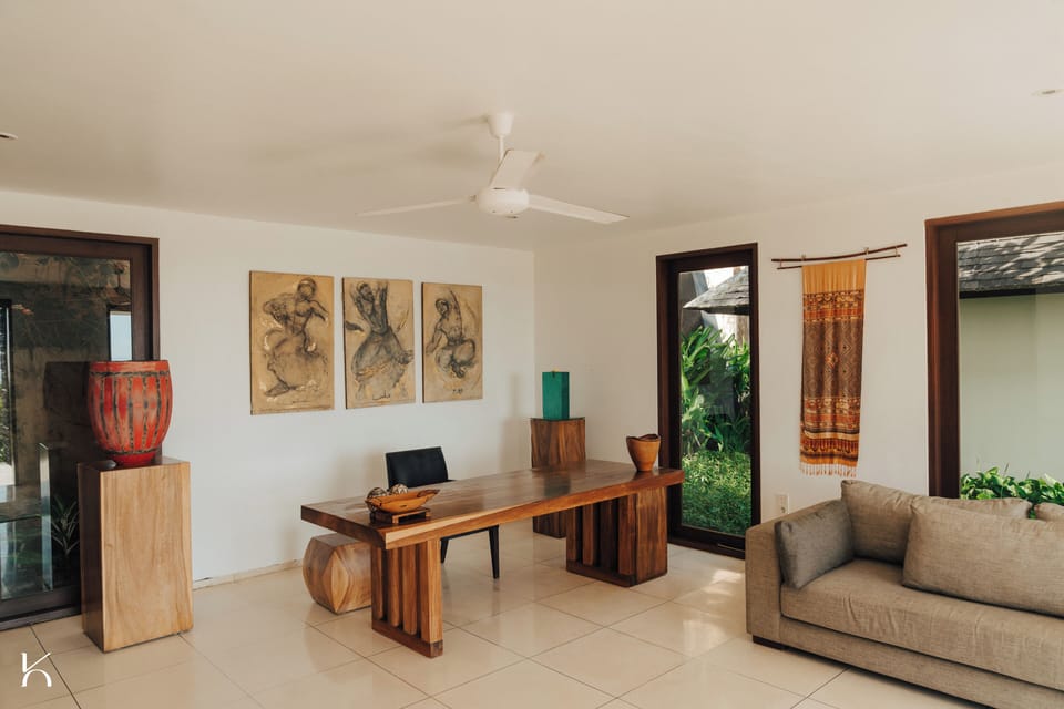 Luxury Villa, 3 Bedrooms, Ocean View, Mountainside (Qusia) | Living area