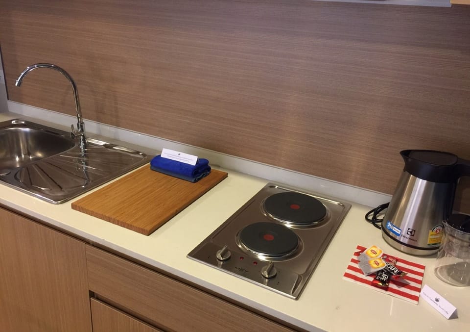 2 Bedroom with Seaview | Private kitchen | Full-size fridge, microwave, stovetop, coffee/tea maker