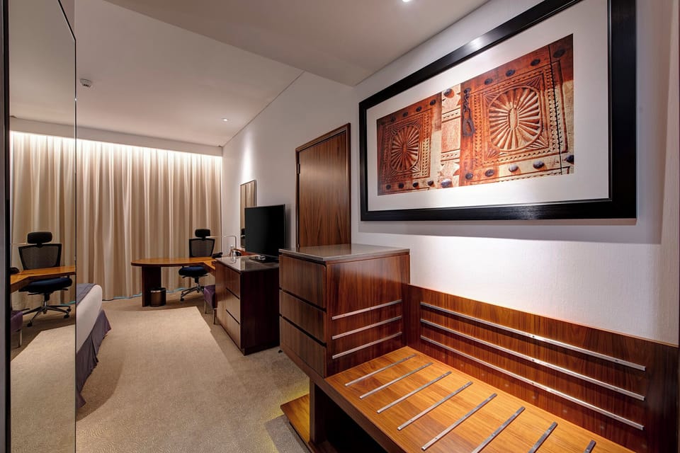 1 bedroom, down comforters, memory foam beds, minibar