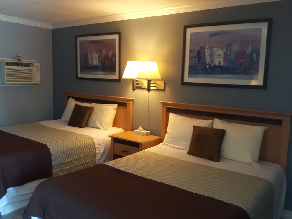 Bedroom, 2 Queen Beds - Free WiFi | Premium bedding, down comforters, pillowtop beds, blackout drapes