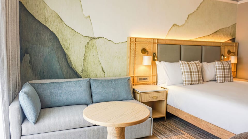 Premium Room, 1 King Bed | Living area | 32-cm Smart TV with digital channels
