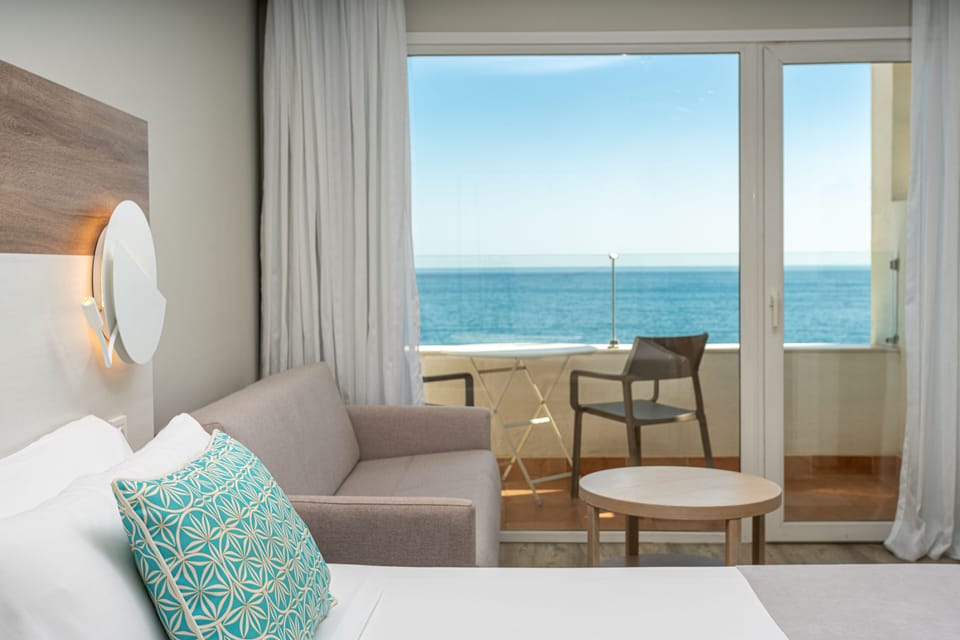 Grand Double Room, Terrace, Sea View (3 Adults) | Memory foam beds, minibar, in-room safe, desk