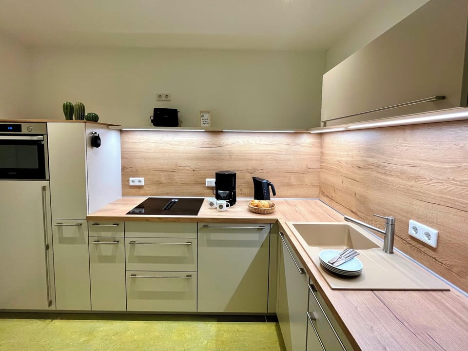 Family Apartment | Private kitchen | Coffee/tea maker, electric kettle