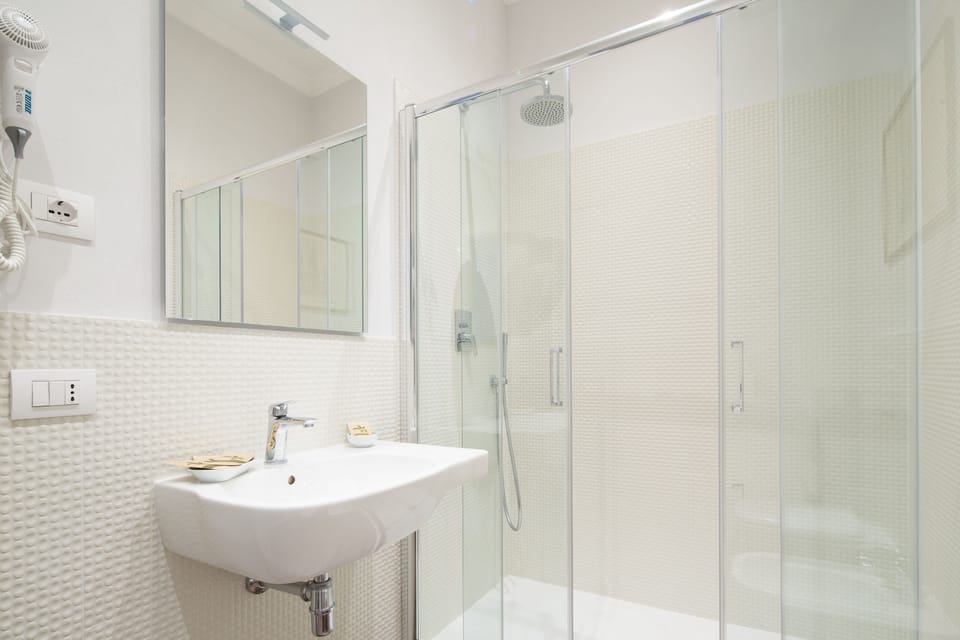 Deluxe Double Room | Bathroom | Shower, free toiletries, bidet, towels