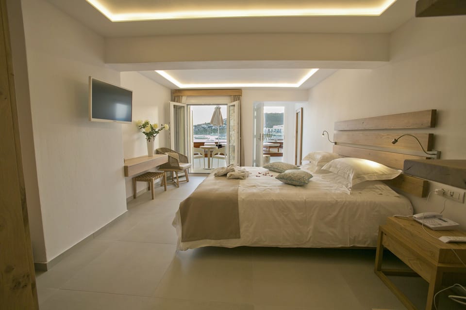 Premium bedding, down comforters, Select Comfort beds, minibar