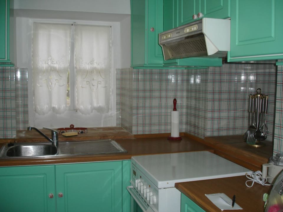 Family House, Courtyard View | Private kitchen | Fridge, oven, stovetop, espresso maker