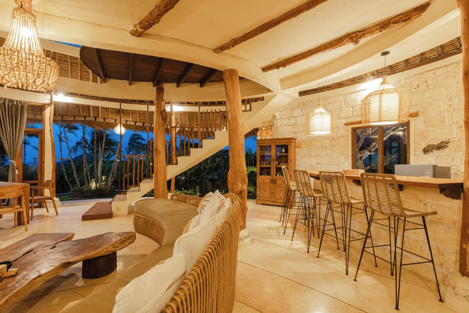Three-Bedroom Villa with Private Pool and Sea View | Living area