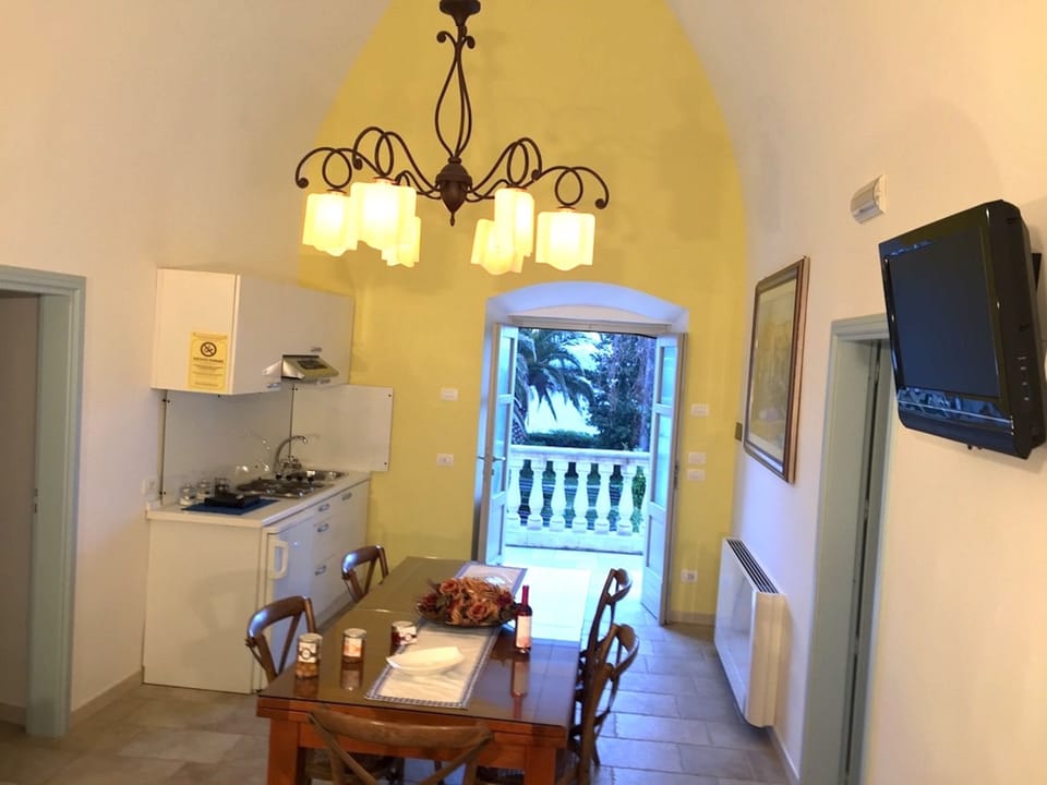 Family Apartment, 3 Bedrooms | Private kitchen | Fridge, microwave, stovetop, electric kettle