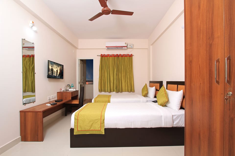 Family Suite, 2 Bedrooms, Accessible, Hill View | In-room safe, desk, soundproofing, iron/ironing board