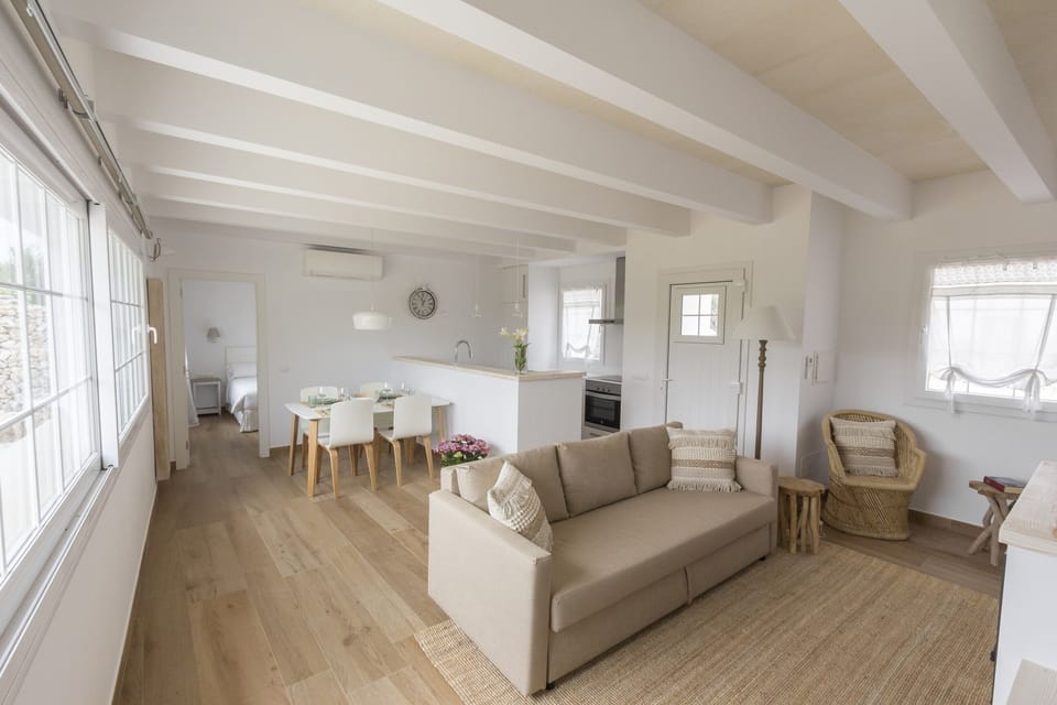 Apartment, 2 Bedrooms | Living area | 43-inch Smart TV with cable channels, TV