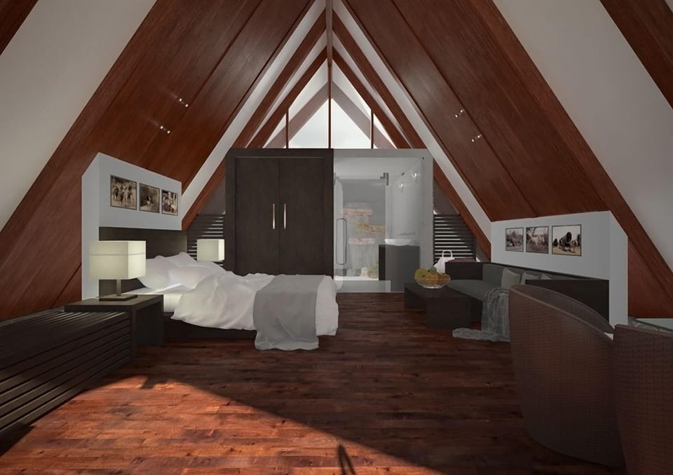 Superior Chalet, Lake View | Premium bedding, minibar, in-room safe, blackout drapes