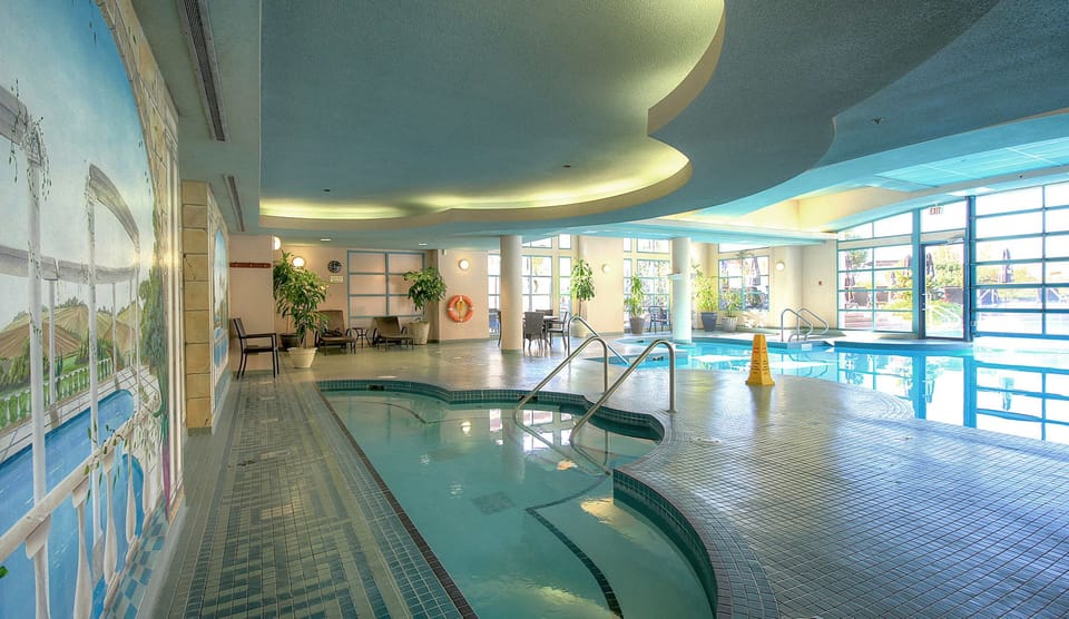 Indoor pool, seasonal outdoor pool