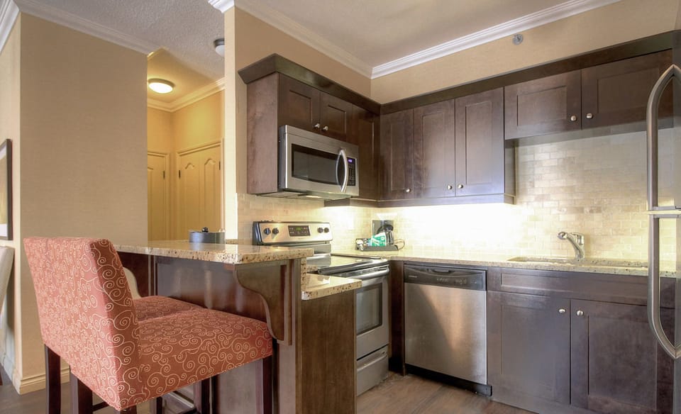 Signature Condo, 2 Bedrooms, Lake View, Lakeside | Private kitchen | Coffee/tea maker, fridge, microwave, oven