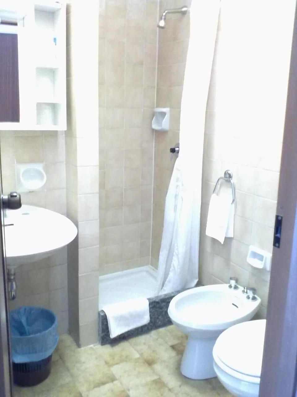 Shower, rainfall showerhead, hair dryer, bidet