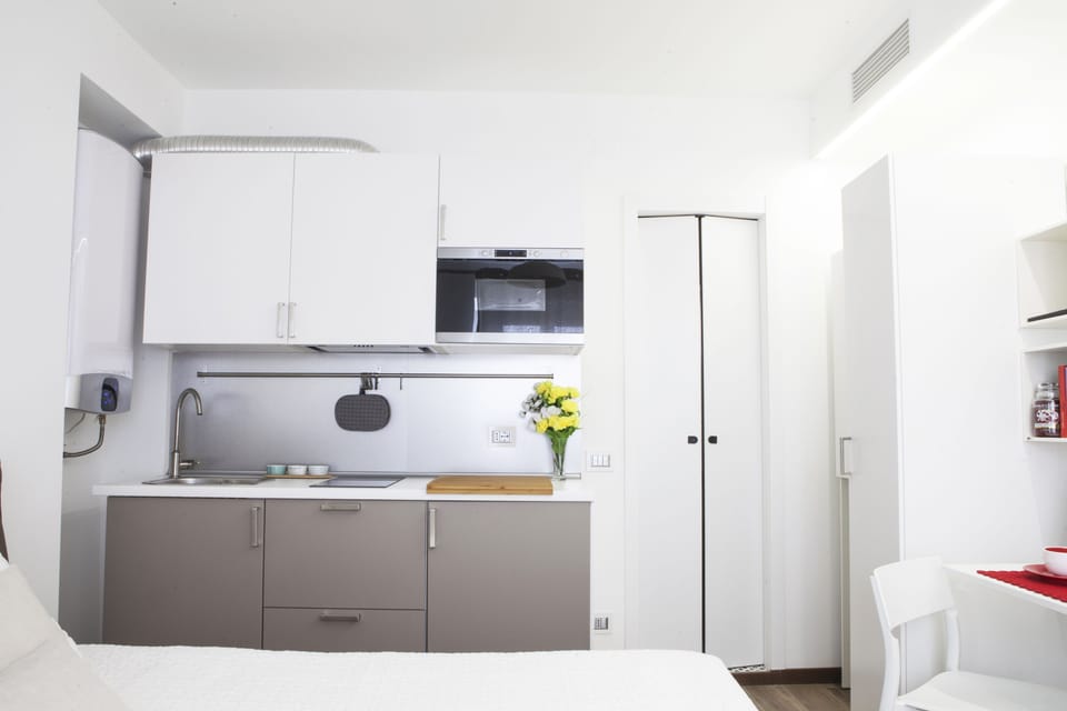 Studio | Private kitchenette | Fridge, microwave, stovetop, coffee/tea maker