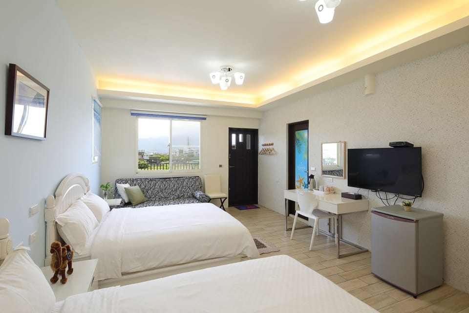 Standard Quadruple Room | Premium bedding, down comforters, desk, blackout drapes