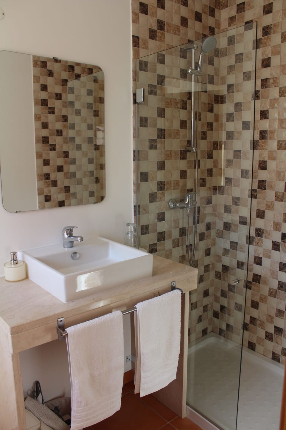 Free toiletries, hair dryer, bidet, towels