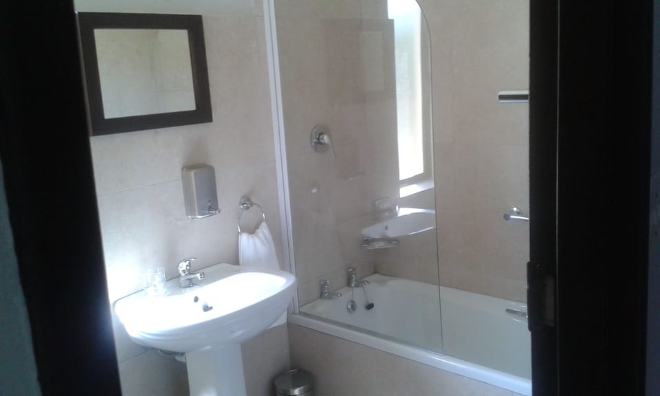 Twin Room | Bathroom | Shower, hair dryer, towels