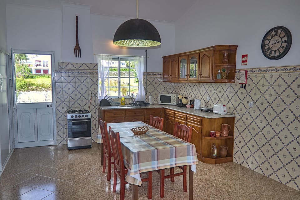 Family Apartment, 2 Bedrooms, Sea View, Beachfront | Private kitchen | Full-size fridge, microwave, oven, stovetop
