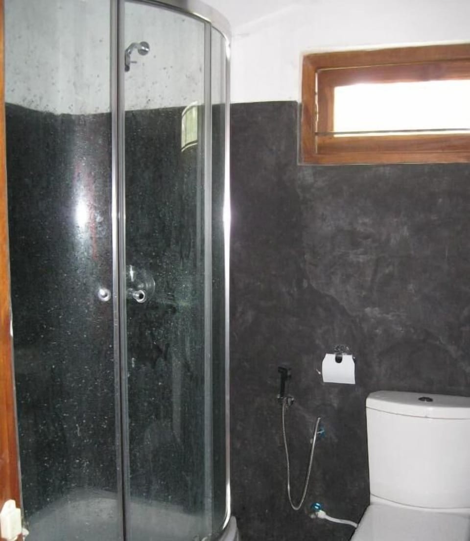 Shower, free toiletries, bathrobes, towels