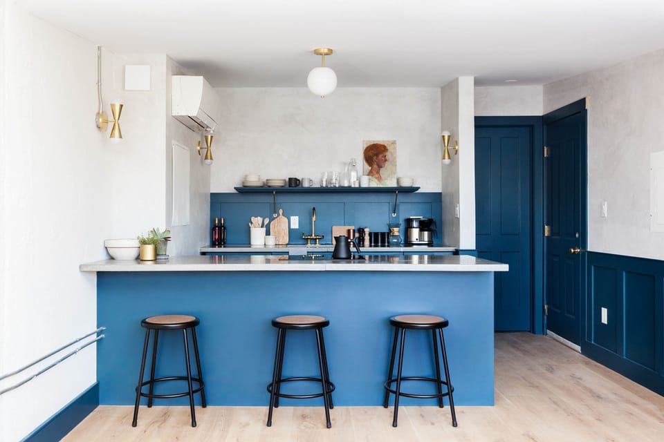 Ben - One Bed Loft (4th Floor) | Private kitchen | Fridge, microwave, oven, stovetop