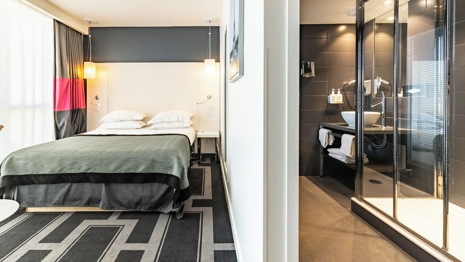 Standard Room, 1 Queen Bed (Bath/Shower Combo) | Minibar, in-room safe, individually furnished, desk