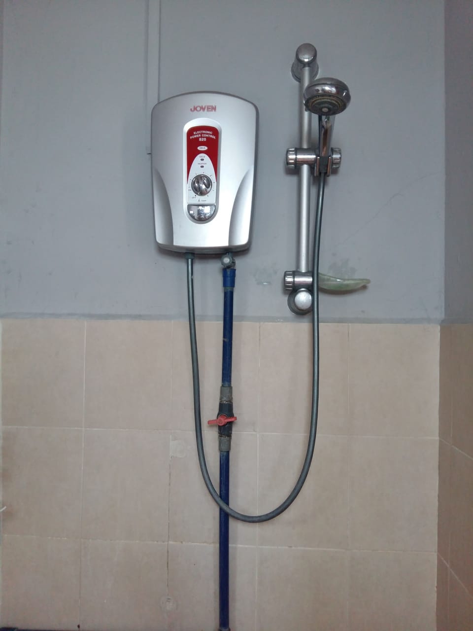 Hair dryer, towels