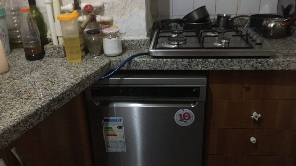 Microwave, electric kettle, reusable coffee/tea filters