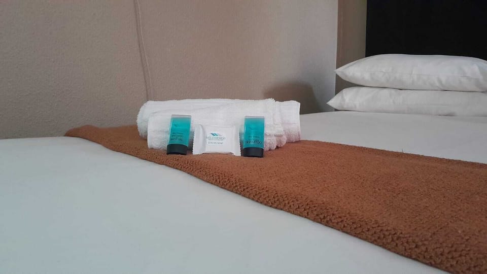 Double Room, 2 Double Beds | 1 bedroom, desk, laptop workspace, blackout drapes