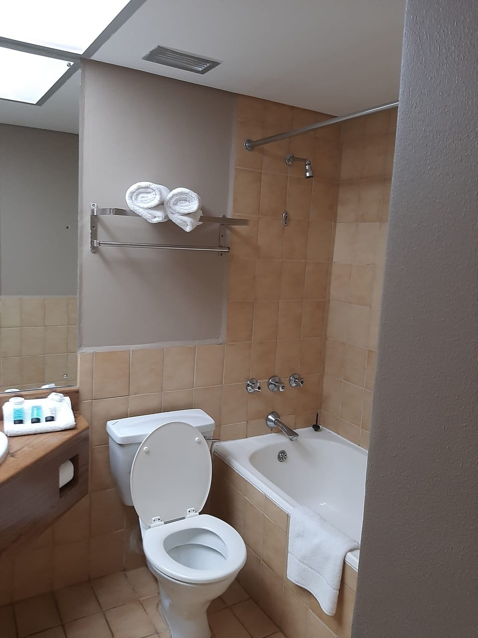 Double Room, 2 Double Beds | Bathroom | Combined shower/tub, free toiletries, hair dryer, bathrobes