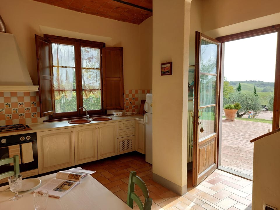 Panoramic Duplex, 2 Bedrooms, Terrace | Private kitchen | Full-size fridge, microwave, oven, stovetop