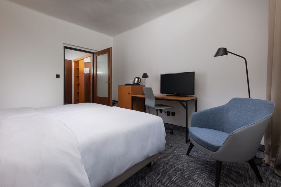Deluxe Double Room | Desk, blackout drapes, soundproofing, free cribs/infant beds