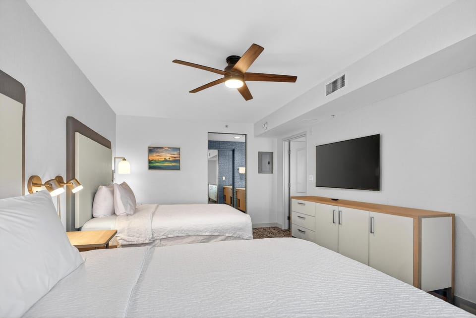 Suite, 2 Queen Beds | 1 bedroom, premium bedding, pillowtop beds, in-room safe