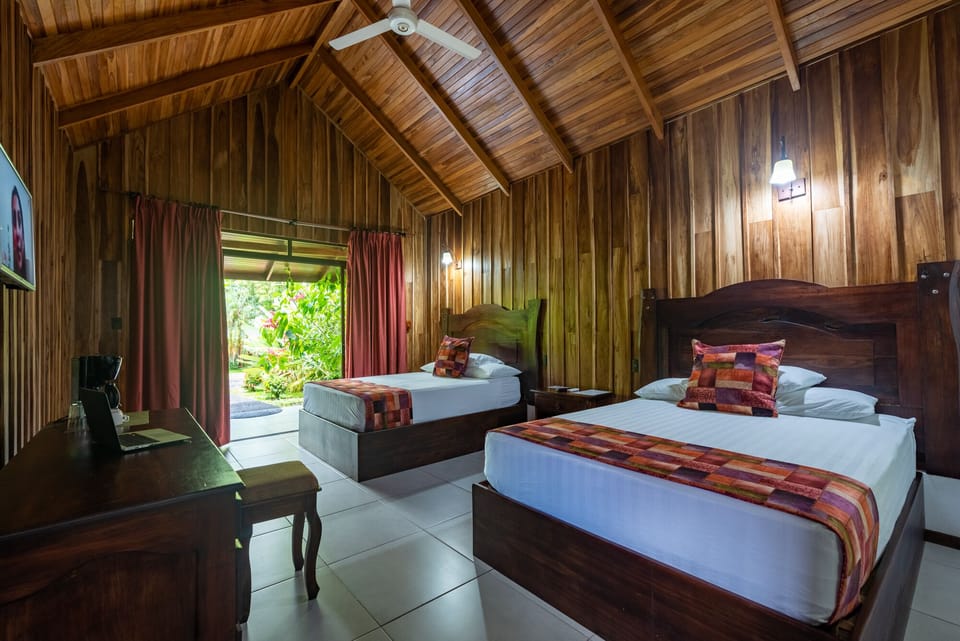 Superior Cabin, 2 Queen Beds, Terrace, Mountain View | Free minibar, desk, free WiFi