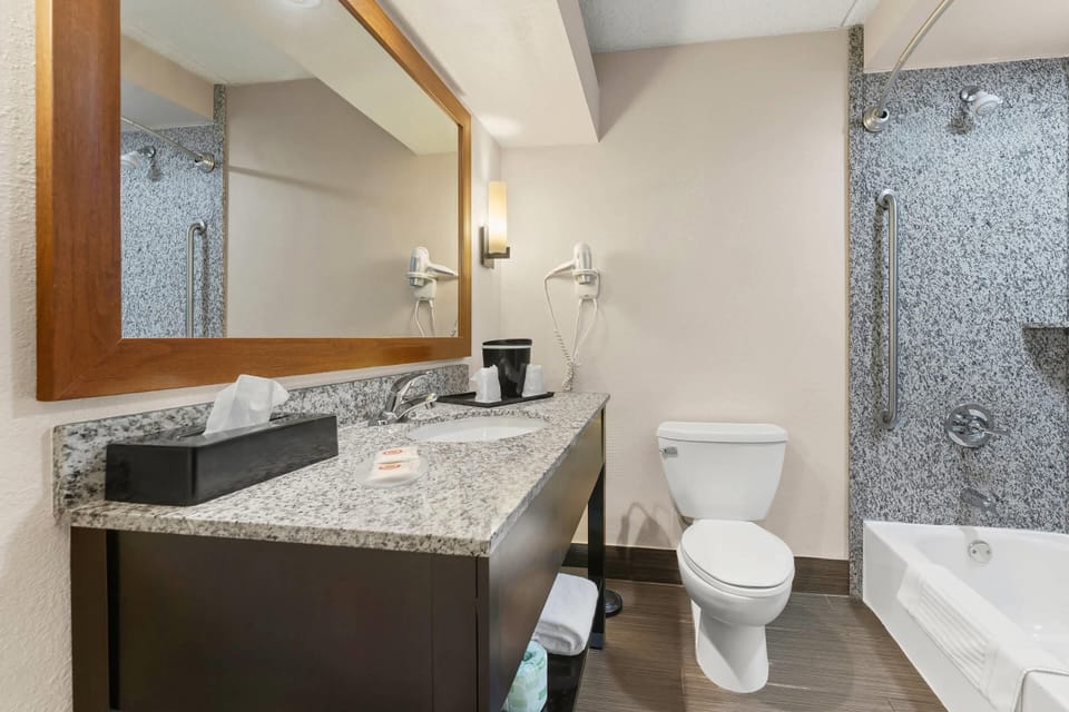 Standard Room, 1 King Bed with Sofa bed, Non Smoking | Bathroom | Free toiletries, hair dryer, towels