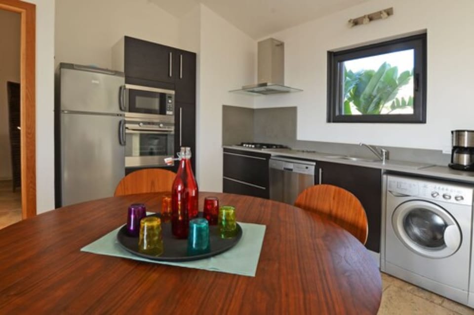 Panoramic Villa (Palombaggia) | Private kitchen | Coffee/tea maker, stovetop, cookware/dishes/utensils