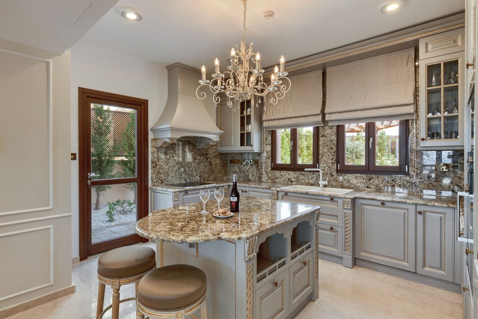 Exclusive Villa, 4 Bedrooms, Private Pool (Athena) | Private kitchen | Espresso maker, full-size fridge, microwave, oven