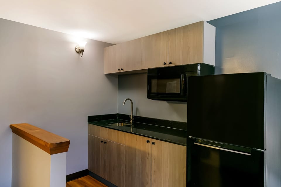 Fridge, microwave